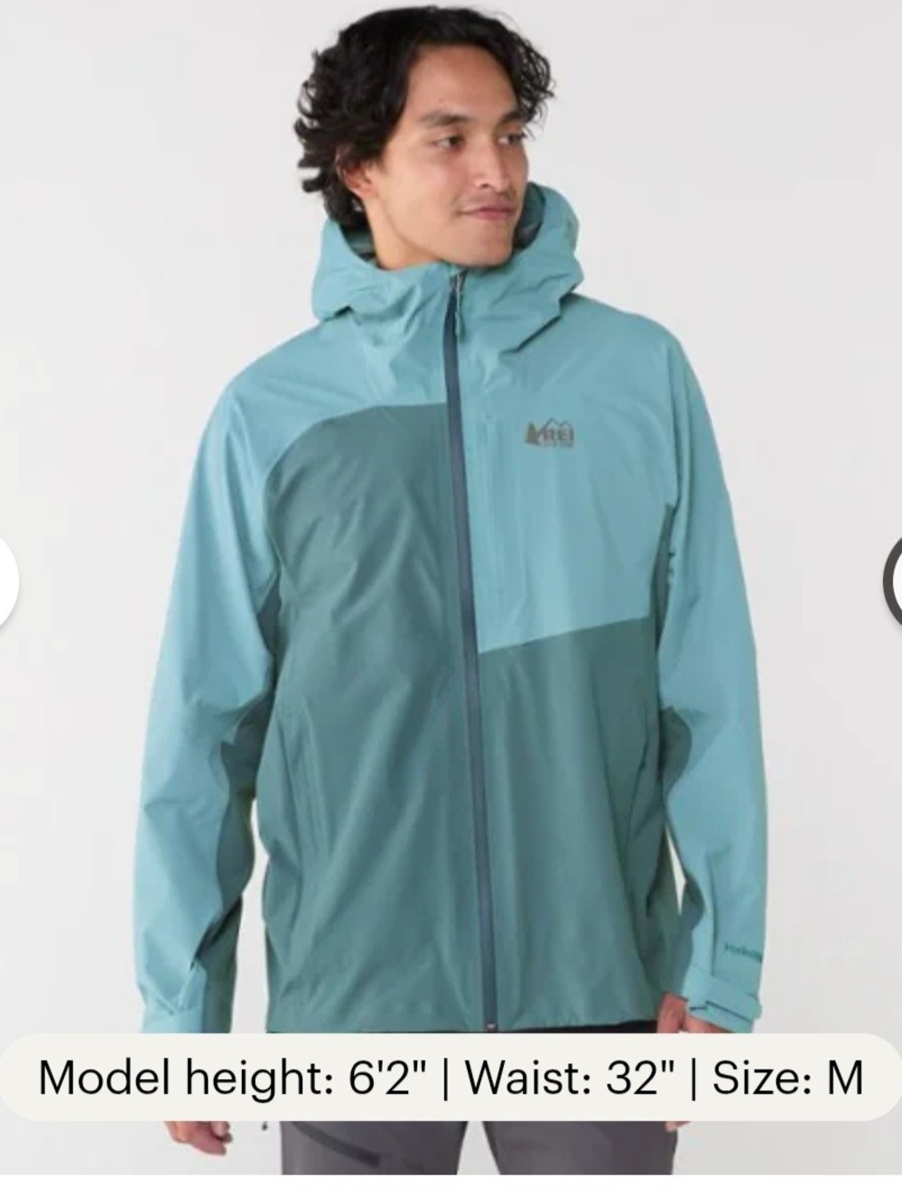 REI Co-Op LIKE NEW XeroCloud 3L Hooded Rain Jacket Colour Block Men L